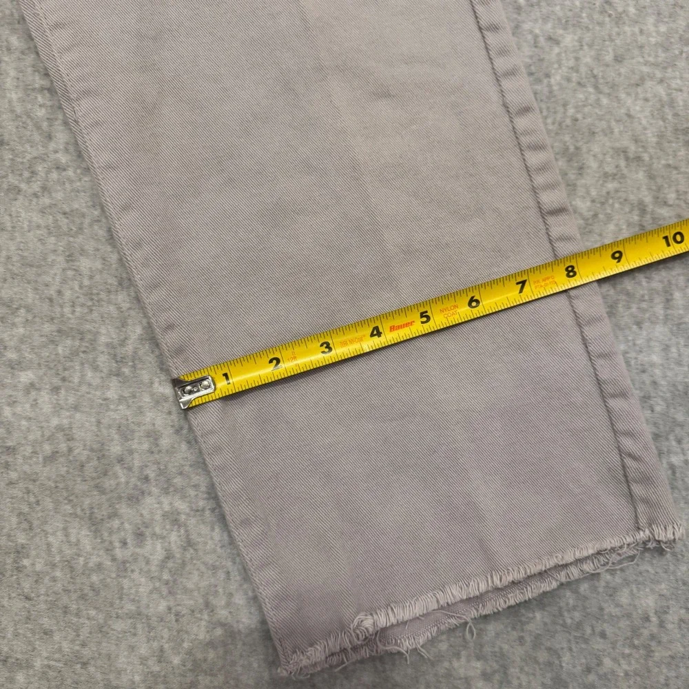 Kensie Vintage Luxe The Slim Jeans Purple Grey Raw Hem Straight Leg Womens 12/31